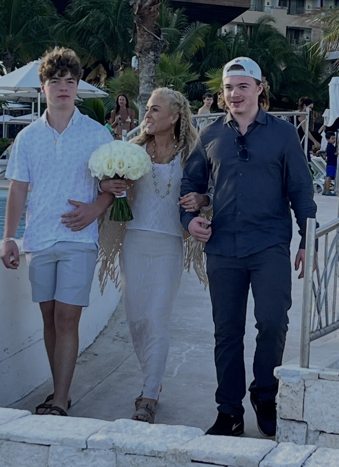 Julie with her sons